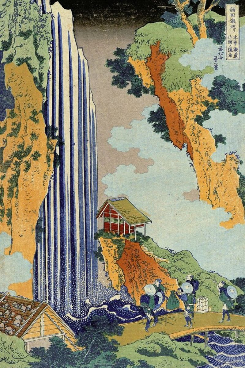 Hokusai - Ono Waterfall, the Kiso Highway poster de ARTOTHEK
