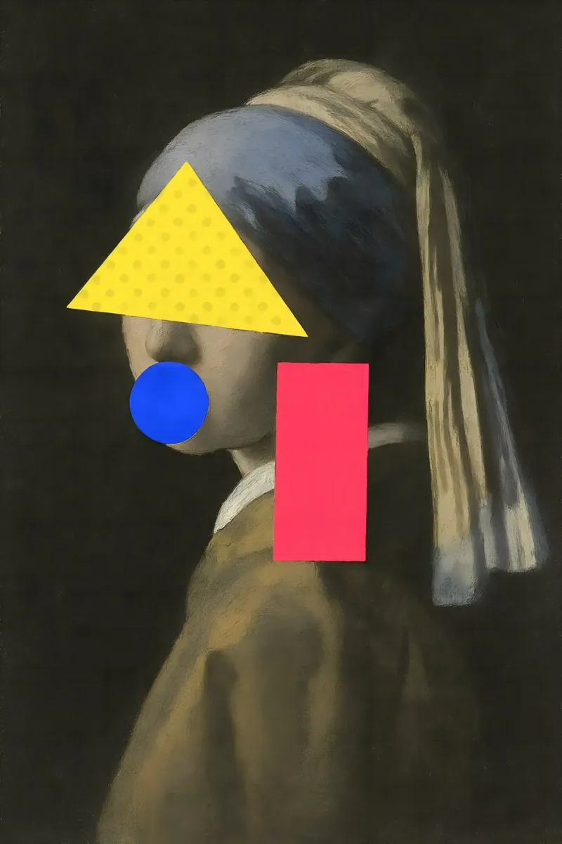 Neon Vermeer – Geometric Disruption pellicola backlit da CNTRL
