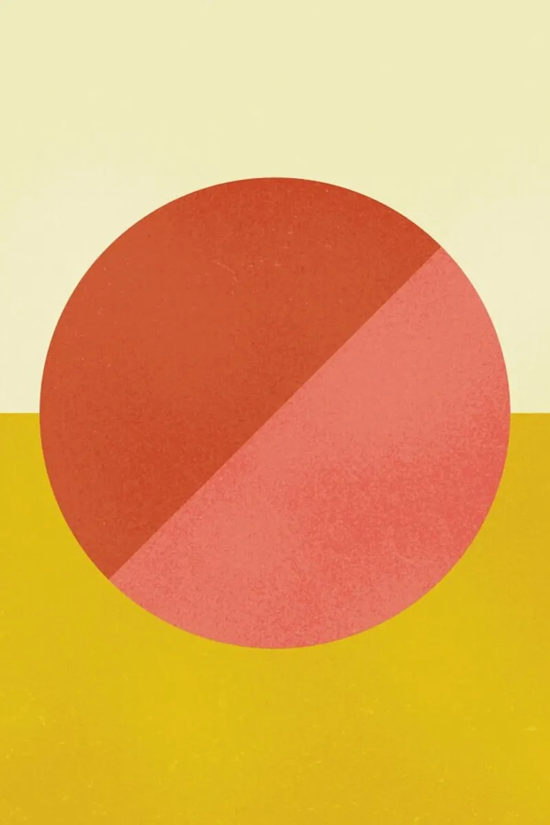 Halves poster con telaio in plastica da daylight design studio