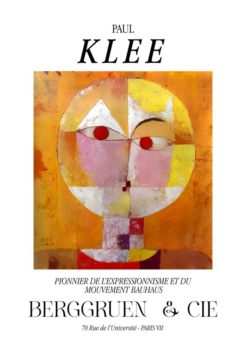 Paul Klee Senecio Expressionisme Bauhaus Berggruen Print hahnemühle van NorwesClub