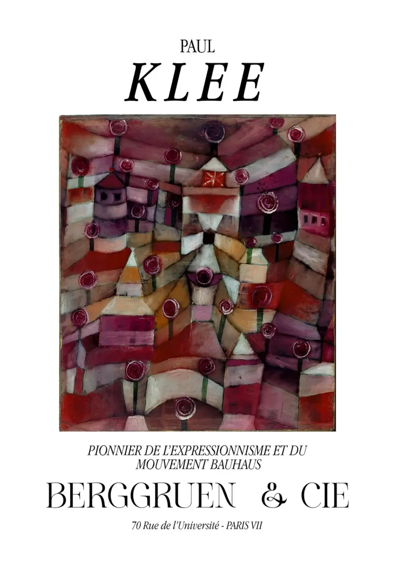 Paul Klee rozentuin expressionisme Bauhaus Berggruen canvas van NorwesClub
