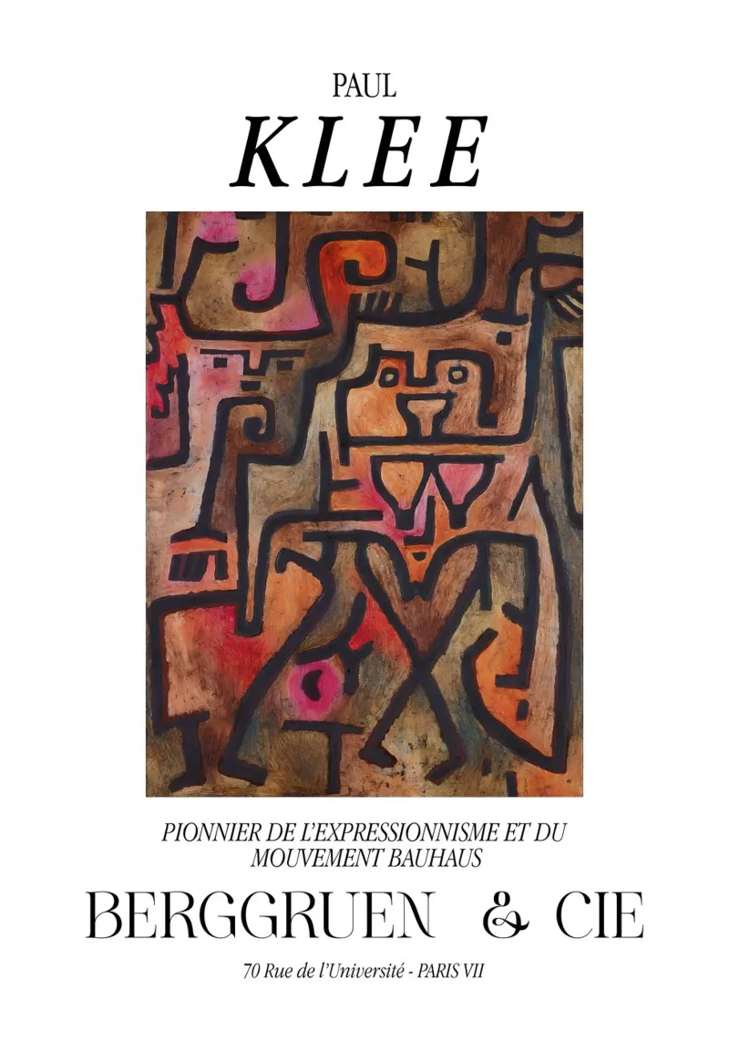 Paul Klee Streghe della foresta Espressionismo Bauhaus Berggruen poster con telaio in plastica da NorwesClub