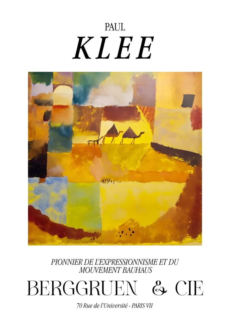 Paul Klee Cammelli Asino Espressionismo Bauhaus Berggruen pellicola backlit da NorwesClub