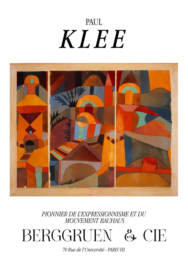 Paul Klee Temple Expressionism Bauhaus Berggruen Print Hahnemühle von NorwesClub