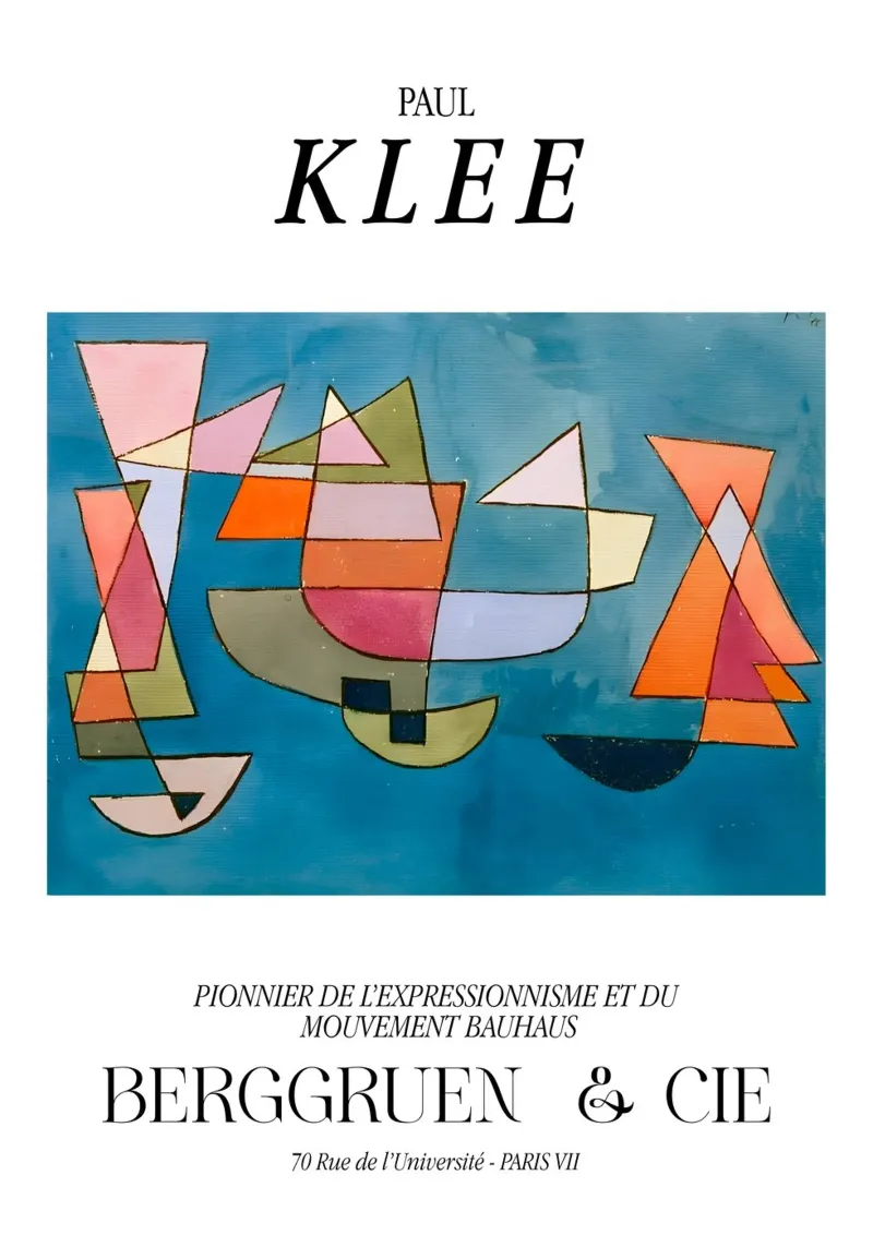 Paul Klee Barche a vela Espressionismo Bauhaus Berggruen carta hahnemühle da NorwesClub