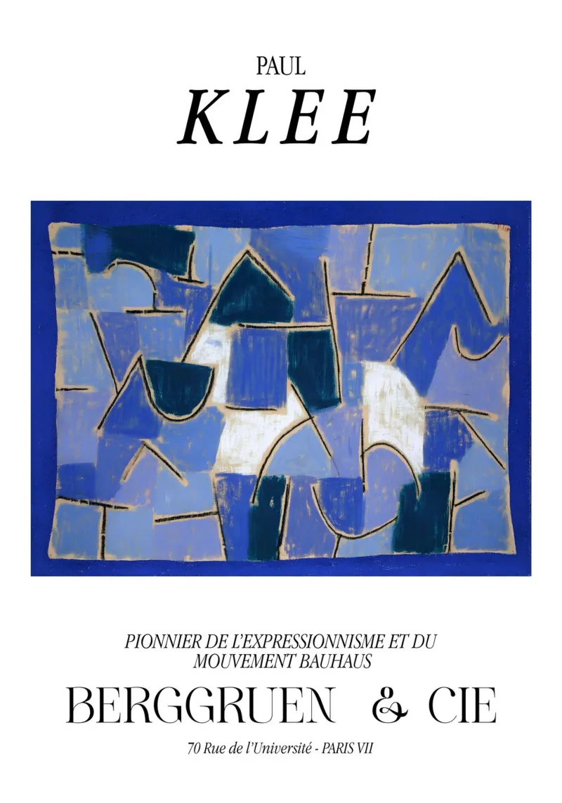 Paul Klee Notte blu Espressionismo Bauhaus Berggruen carta hahnemühle da NorwesClub