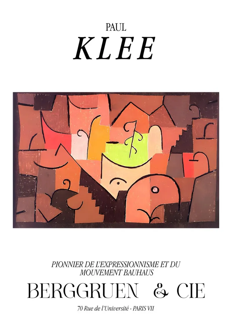 Paul Klee Expressionisme Bauhaus Berggruen Print hahnemühle van NorwesClub
