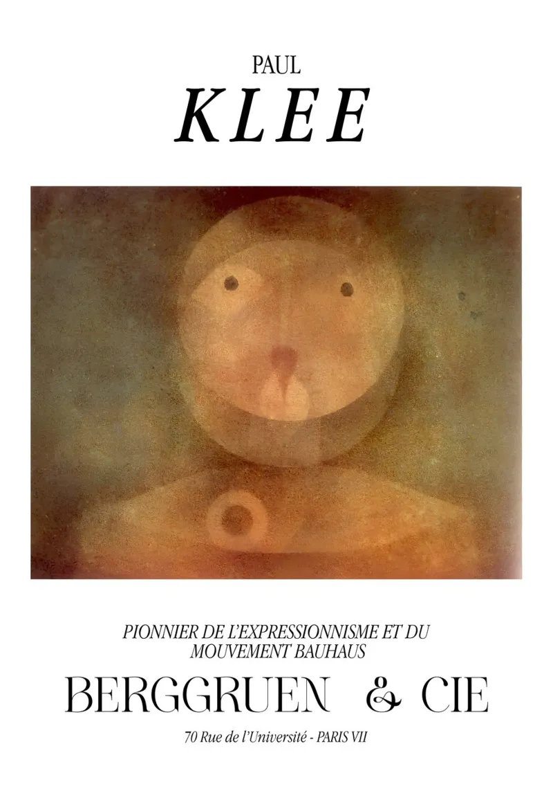 Paul Klee Pierrot Expressionisme Bauhaus Berggruen Print canvas van NorwesClub