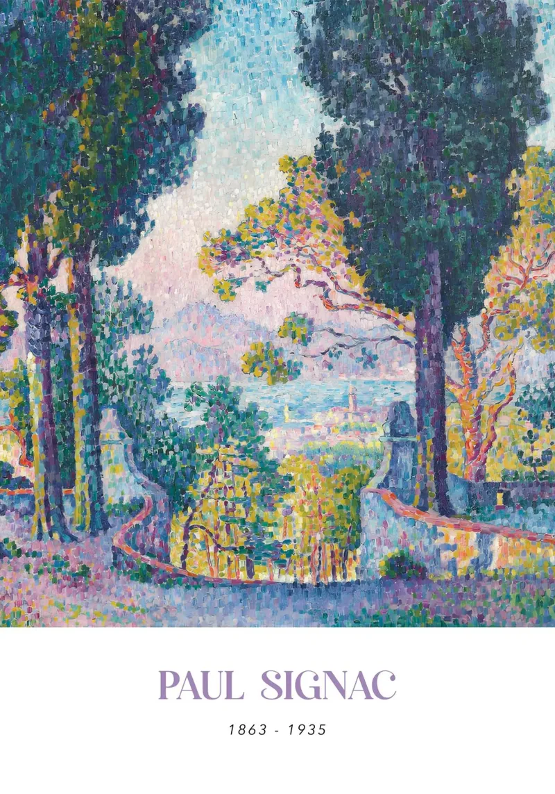 Paul Signac Sainte-Anne Pointillism Vintage Coastal Art canvas by NorwesClub