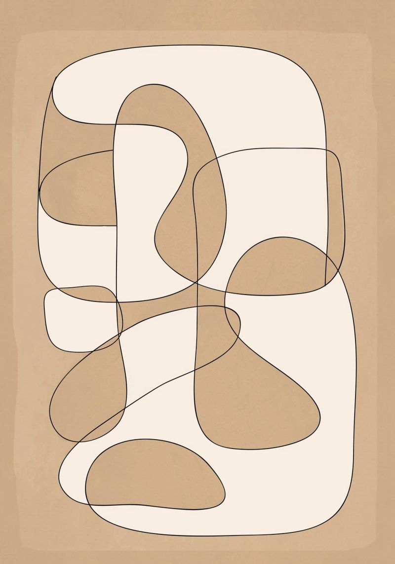 Abstract line art 6 pellicola backlit da cityart