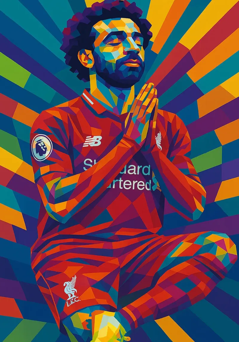 Mohamed Salah Liverpool carta hahnemühle da HopeStudio