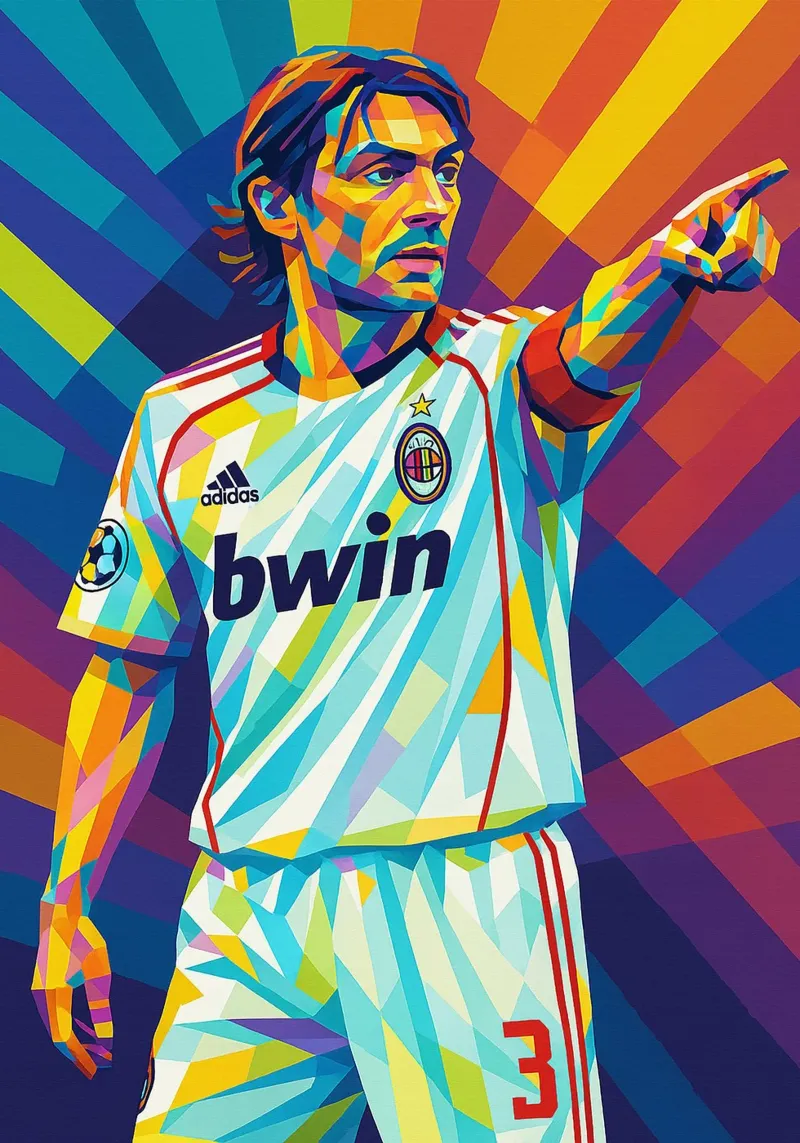 Paolo Maldini pellicola backlit da HopeStudio