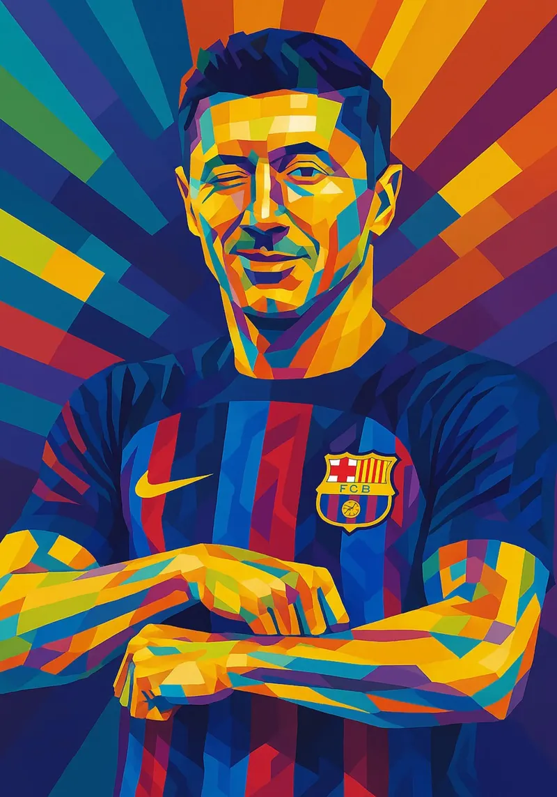 Robert Lewandowski pellicola backlit da HopeStudio