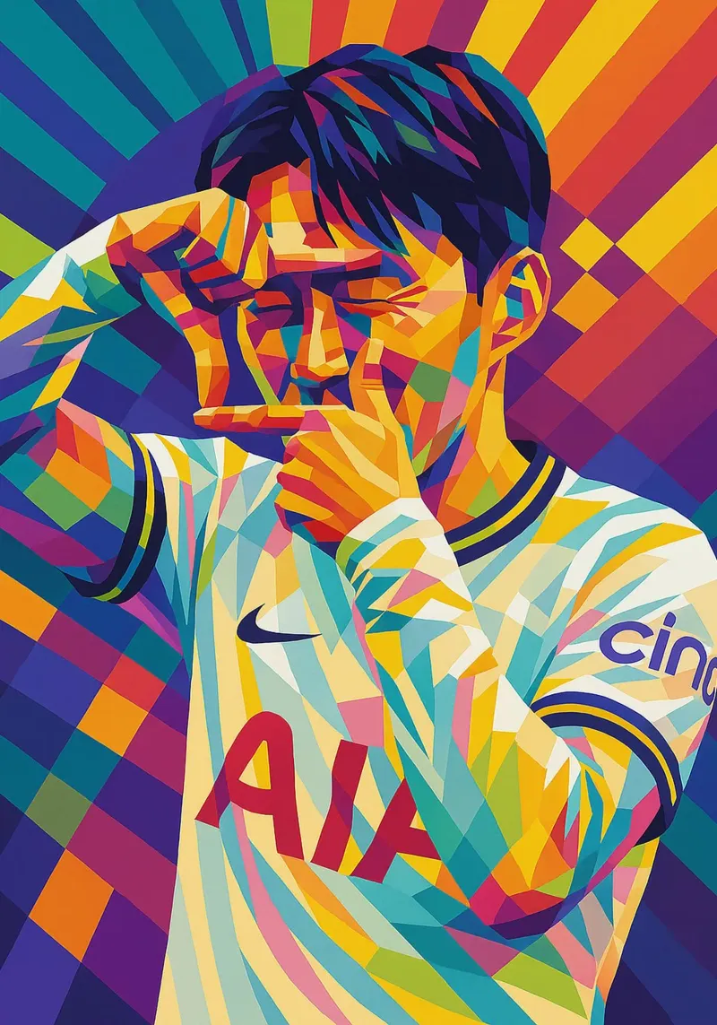 Son Heung-Min alluminio dibond da HopeStudio
