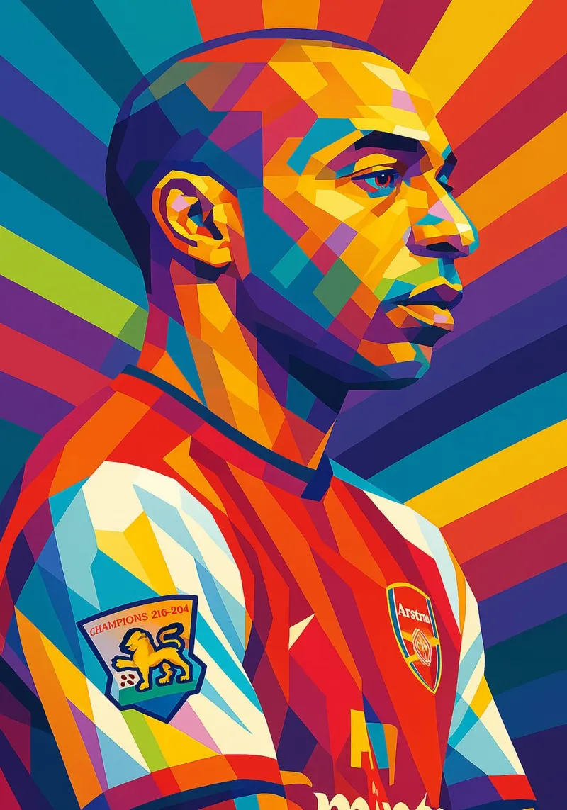 Thierry Henry alu-dibond by HopeStudio