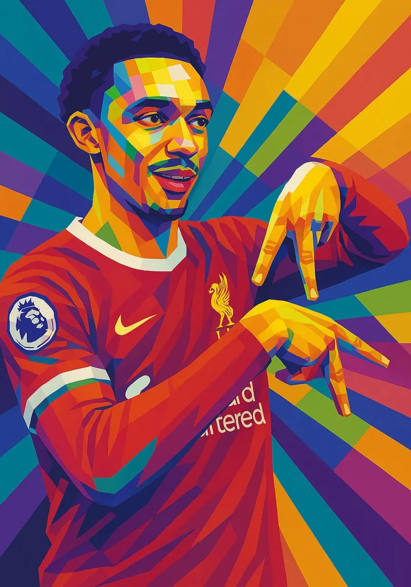 Trent Alexander-Arnold Liverpool pellicola backlit da HopeStudio