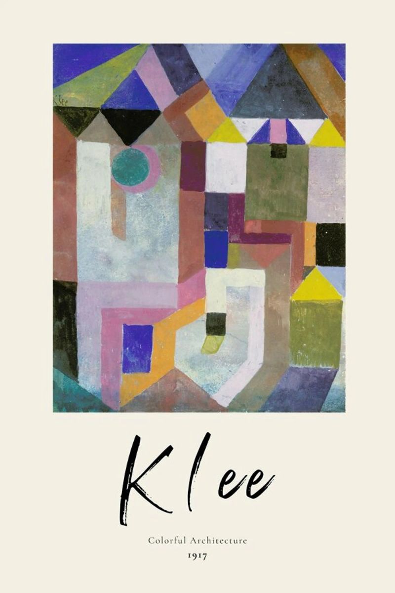 Klee - Colorful Architecture poster da ARTOTHEK