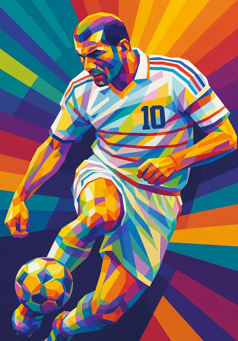 zinedine zidane poster de HopeStudio