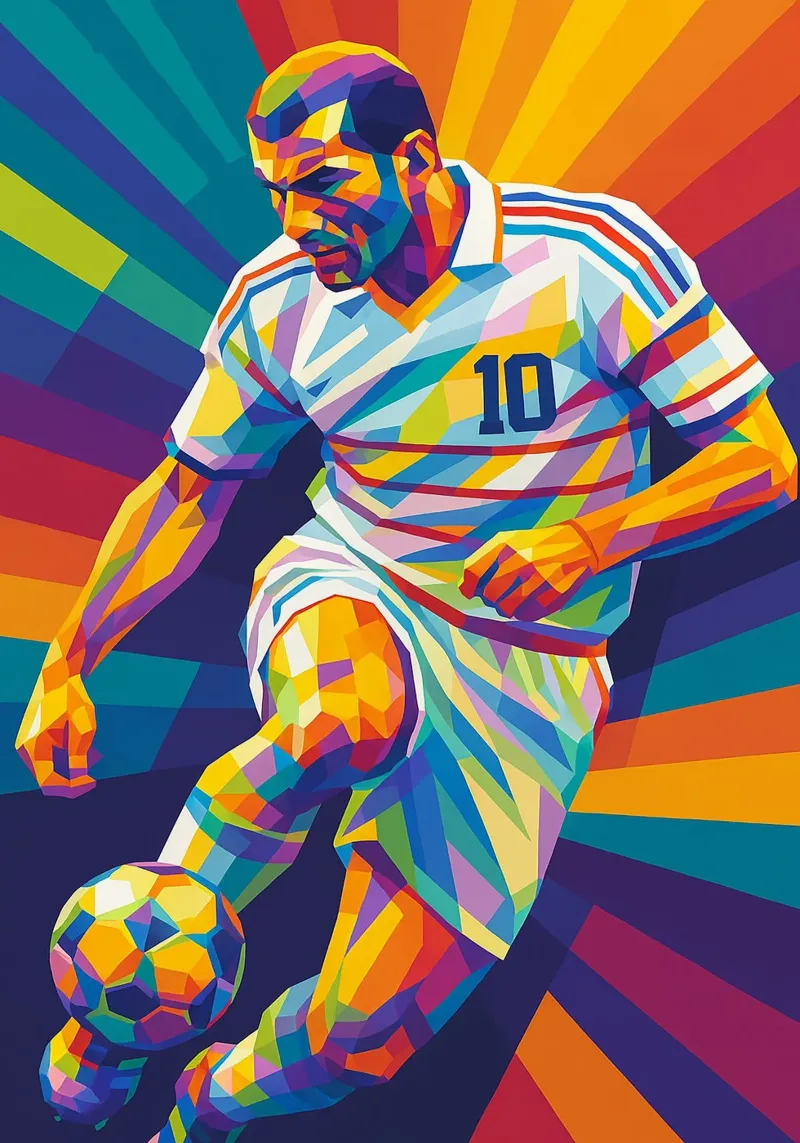 zinedine zidane pellicola backlit da HopeStudio