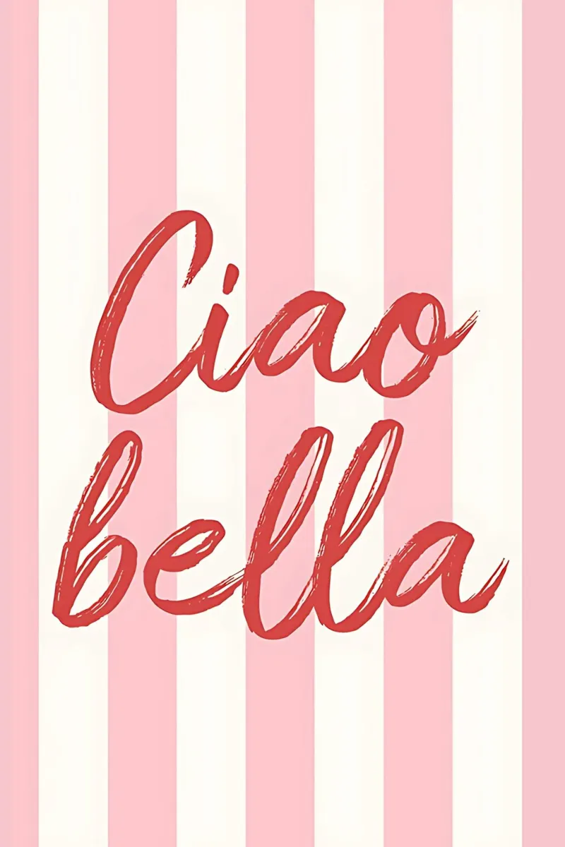 Hello Bella Stripe Print backlit folie van DolceVita