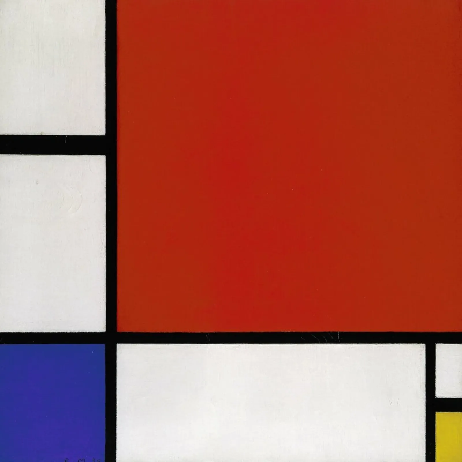 Mondrian - Composition with Red, Blue and Yellow plexiglass da ARTOTHEK