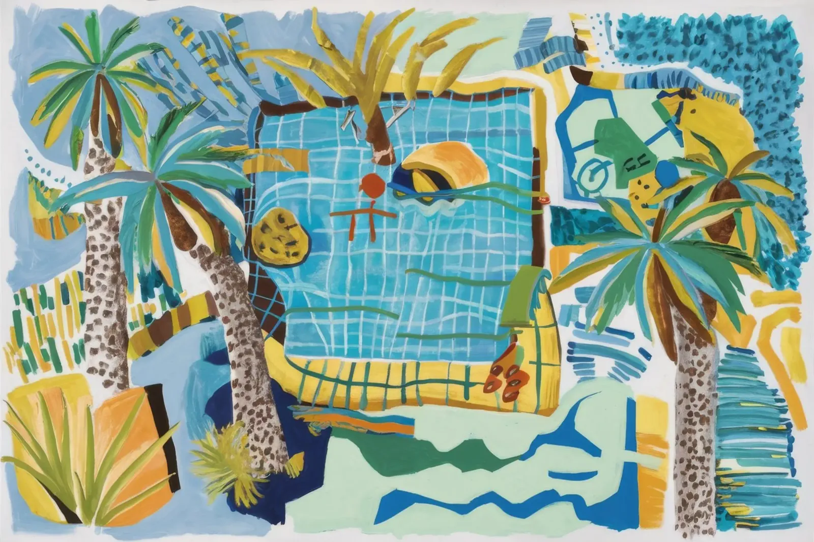 Ritiro nel giardino lussureggiante carta hahnemühle da Beach Palette