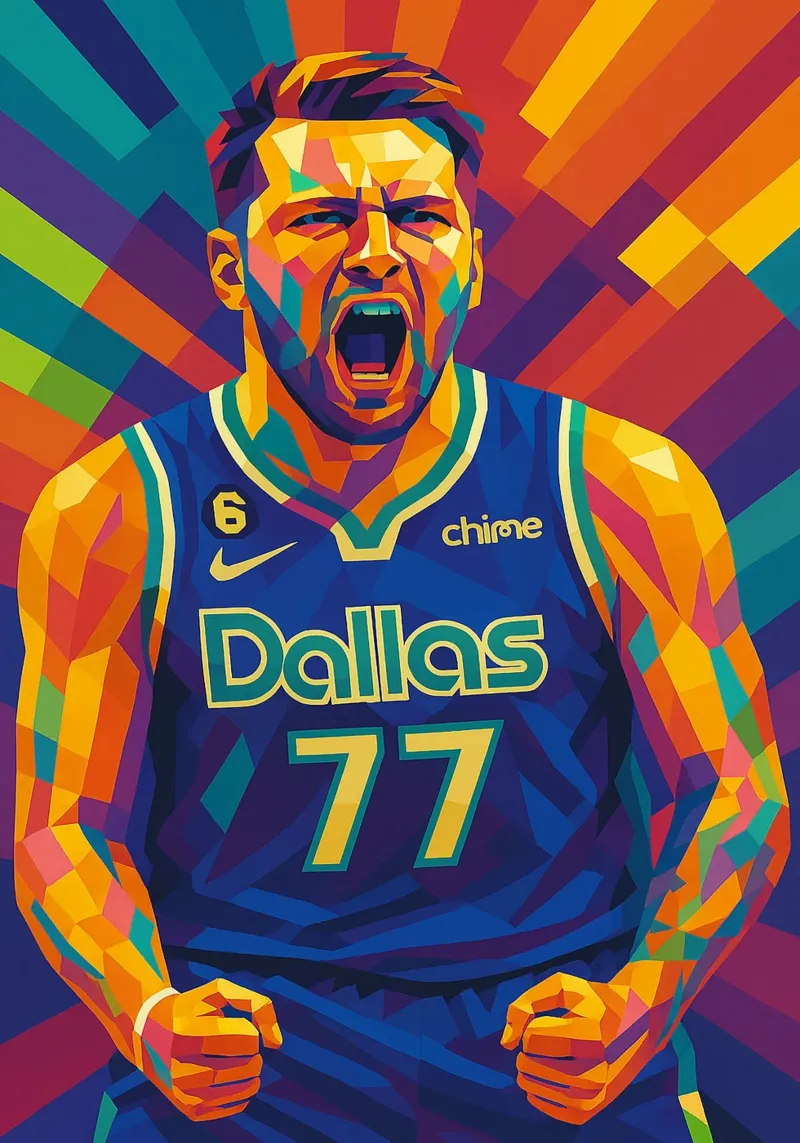 Luka Doncic pellicola backlit da HopeStudio