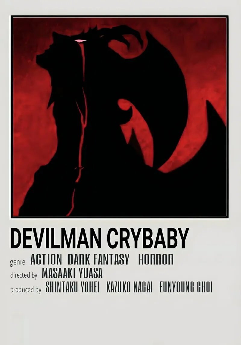 DEVILMAN CRYBABY poster con telaio in plastica da Totoya