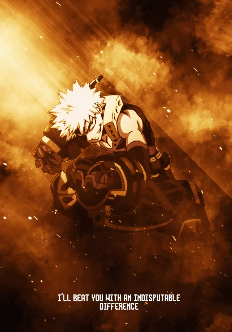 Bakugo Katsuki pellicola backlit da FreeArtStudio