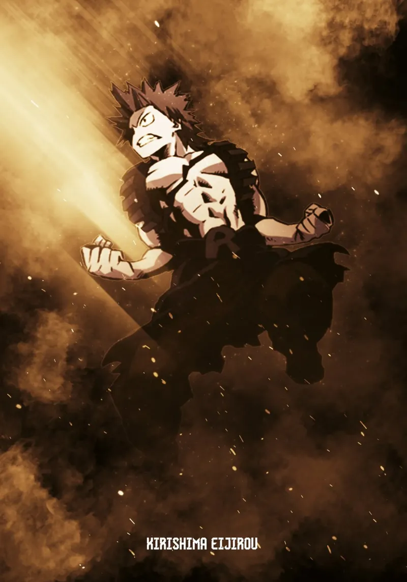 Kirishima Eijirou backlit film by FreeArtStudio