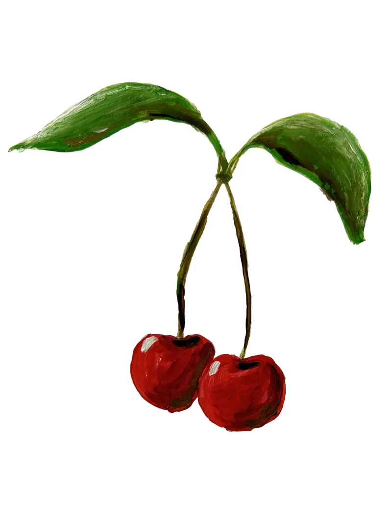 Cherries hahnemühle by Femke Zwaan