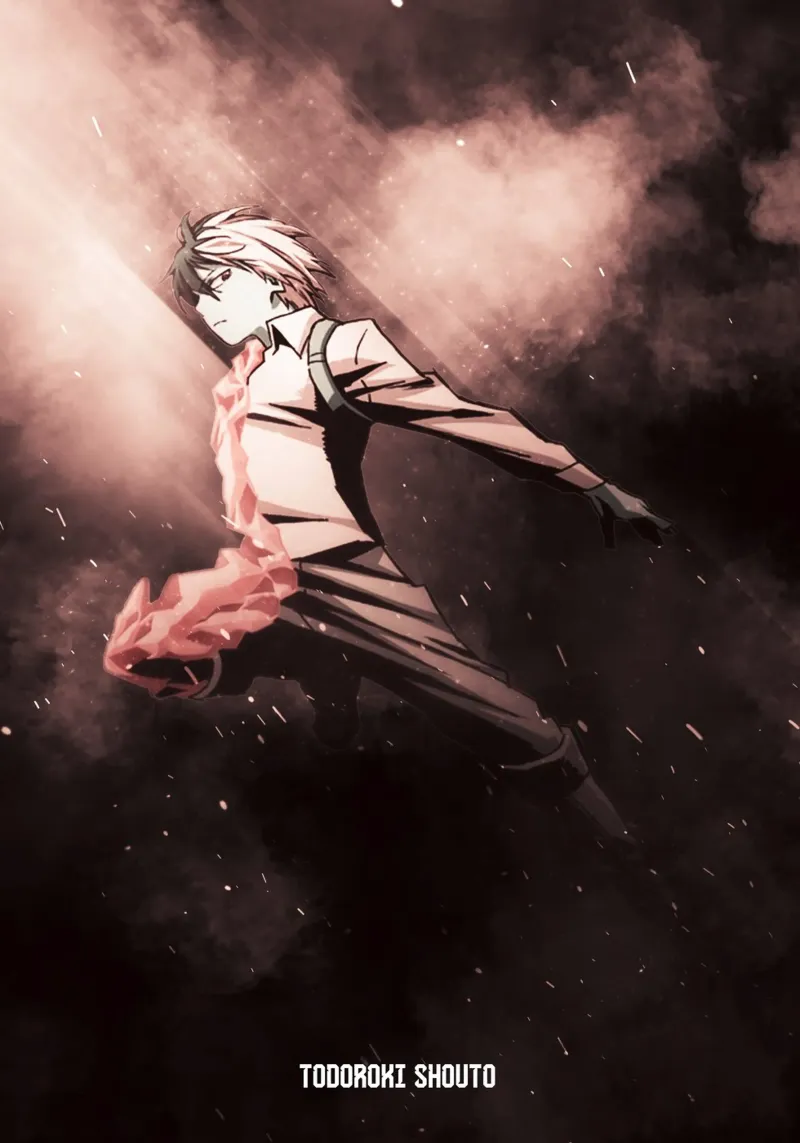 Todoroki Shouto pellicola backlit da FreeArtStudio