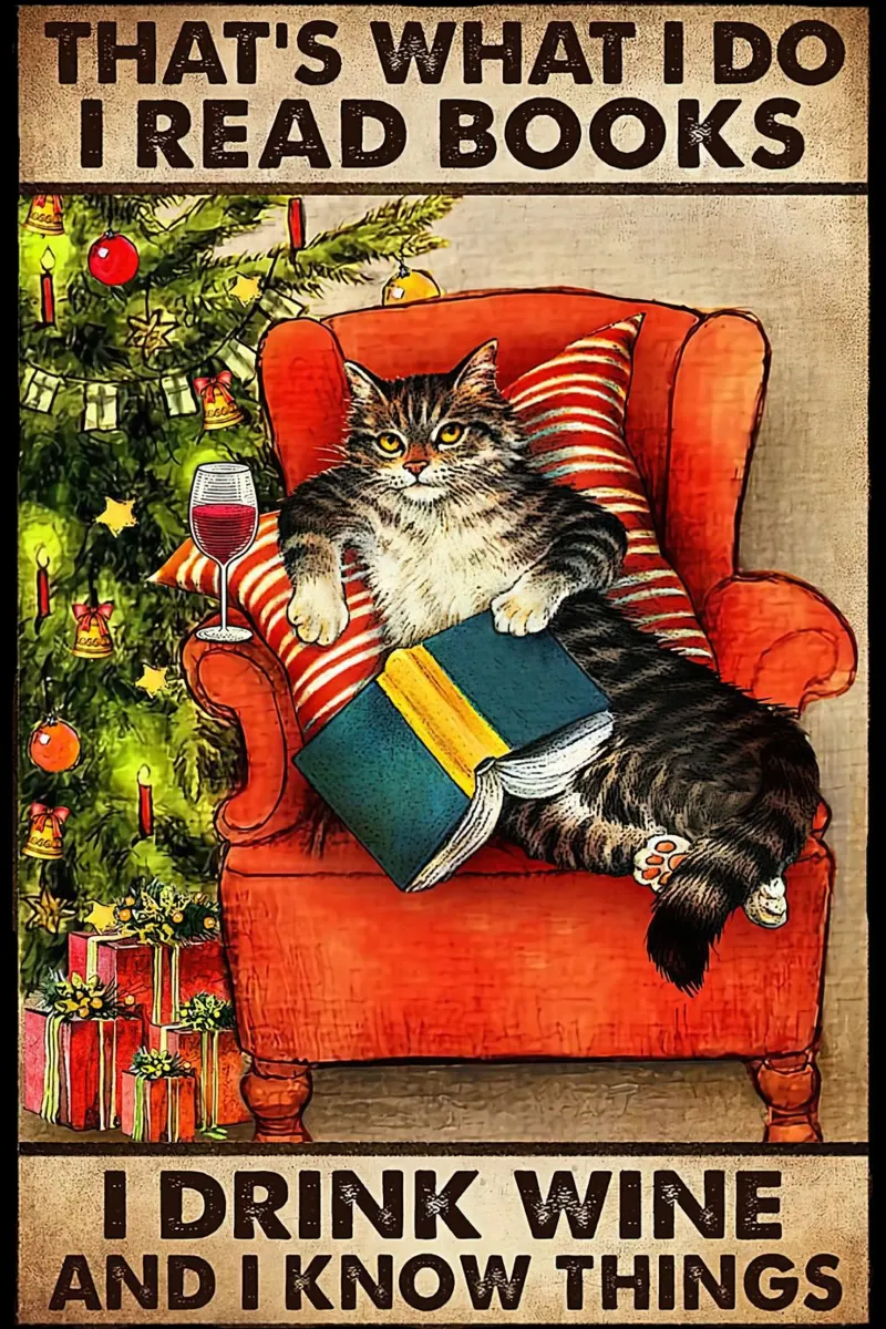 Cat That's What I Do I Read Books canvas by Aaronshop
