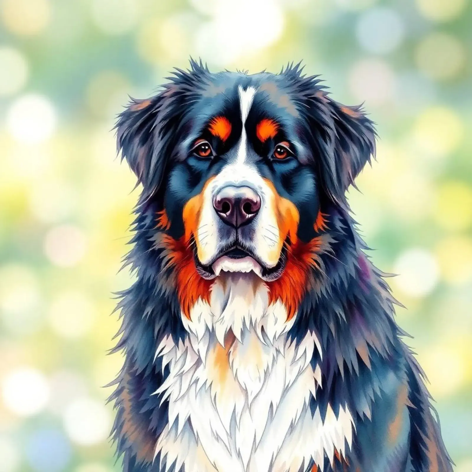 Bellissimo cane da montagna bernese #28 carta hahnemühle da Yumis.Beargang.and.Me