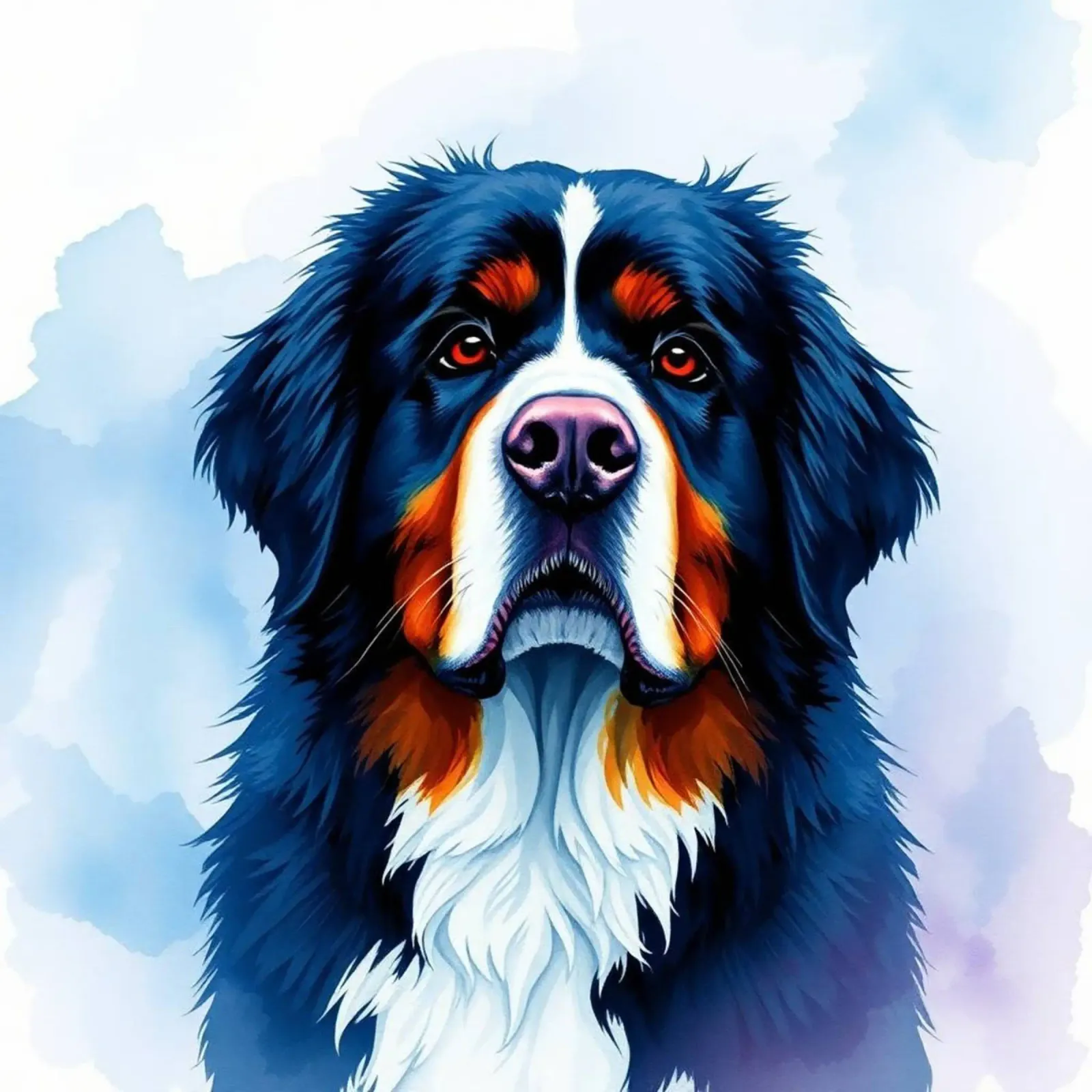 Schöner Berner Sennenhund #30 Acryl-Glas von Yumis.Beargang.and.Me