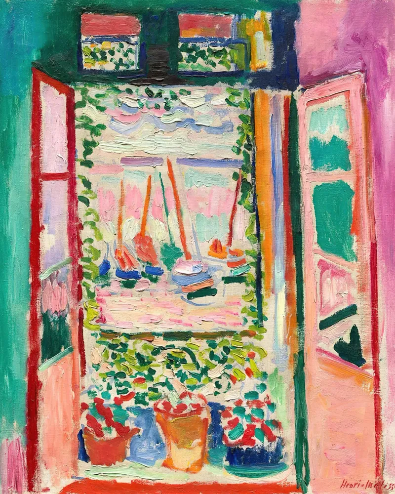 Matisse The Open Window 1905 Vintage canvas with Floater frame by MinaHome