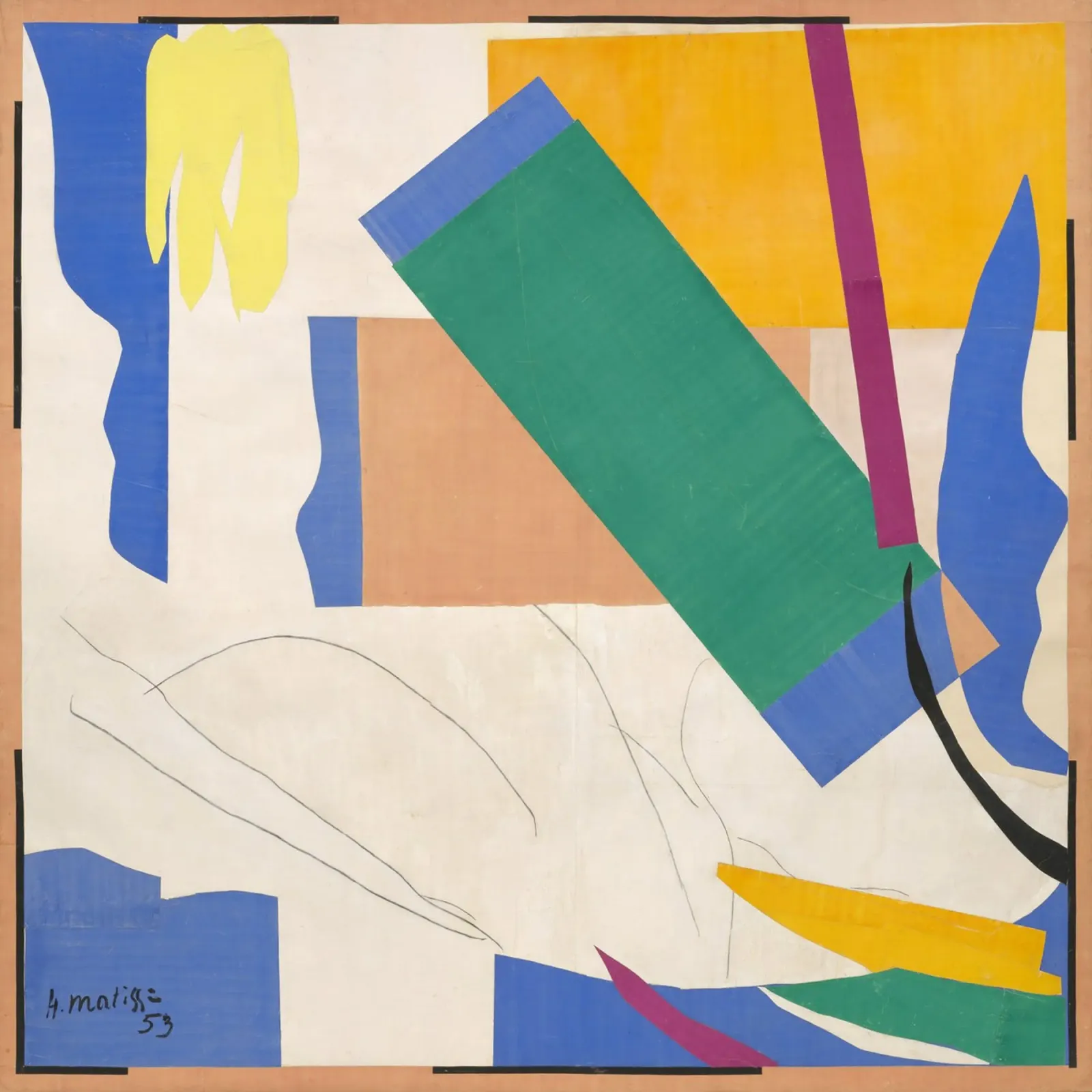 Matisse Memory of Oceania, 1952–1953 alluminio dibond da MinaHome