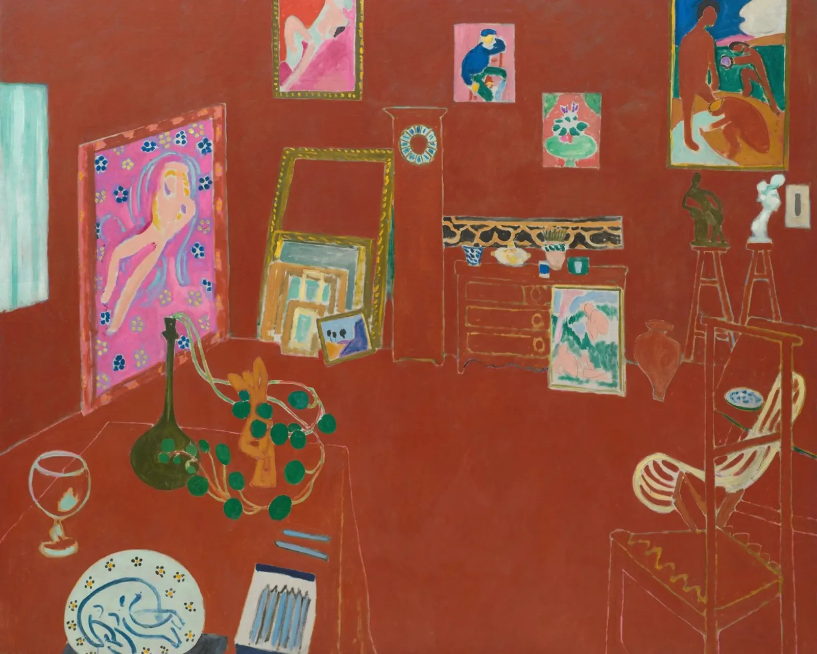 Matisse Lo studio rosso, 1911 pellicola backlit da MinaHome