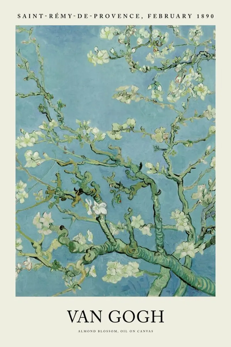 van Gogh - Almond Blossom Leinwand von Vintage by JUNIQE
