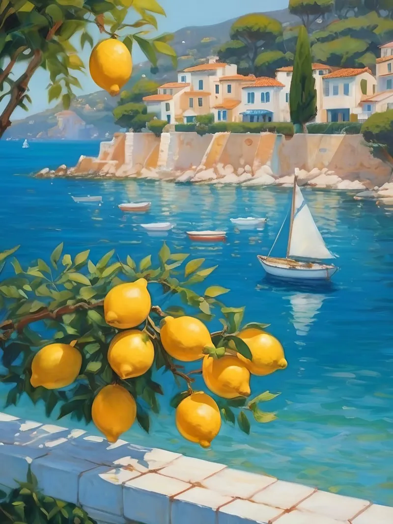 Lemon Days in Capri carta hahnemühle da Indigo Rain