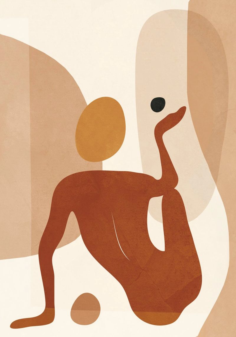 Minimal Abstract Form poster van cityart
