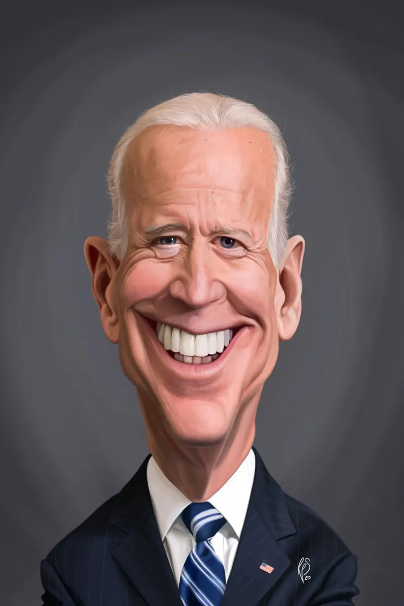 Joe Biden pellicola backlit da Rob Art | Illustration