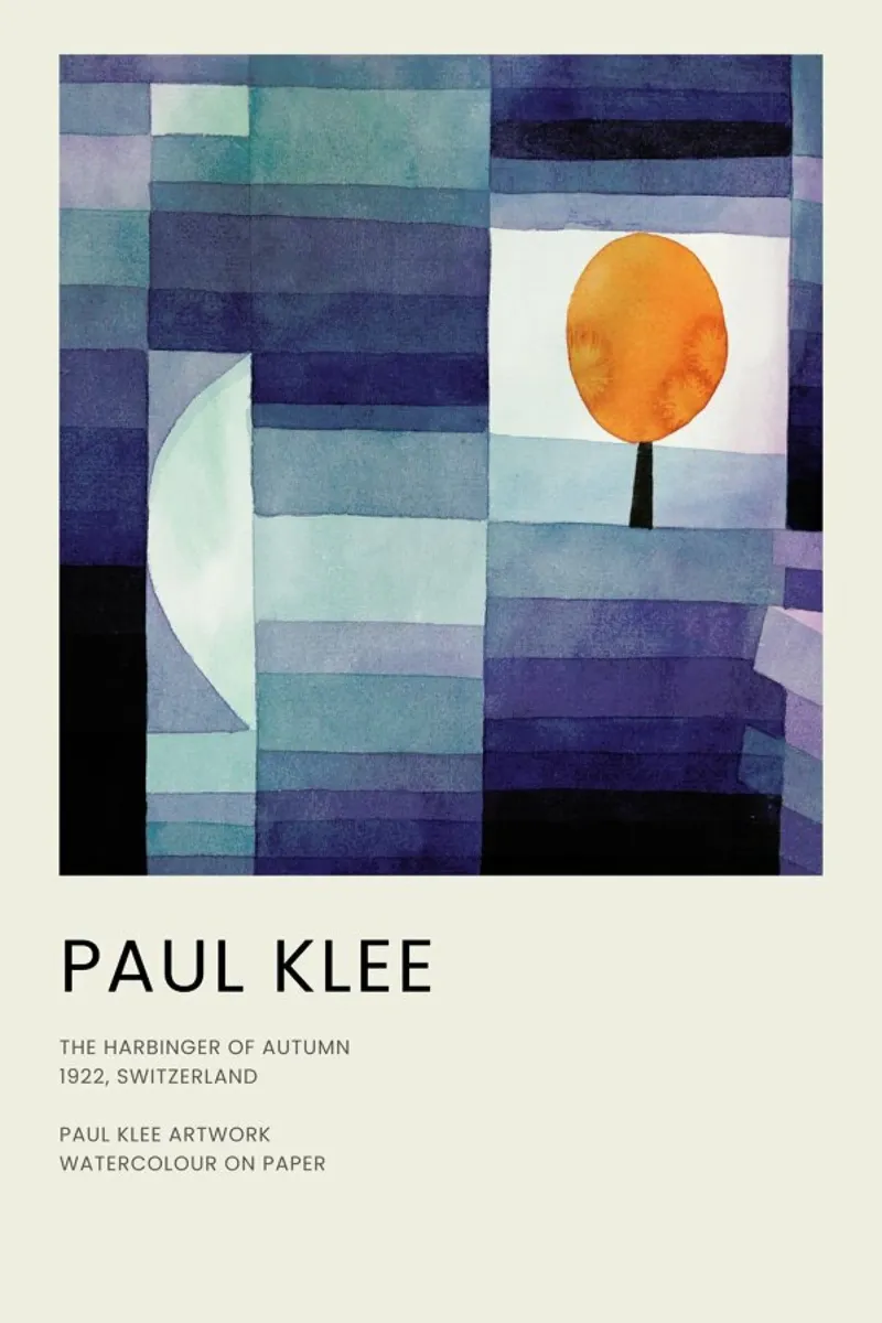 Klee - The Harbinger of Autumn forex plate by Vintage by JUNIQE
