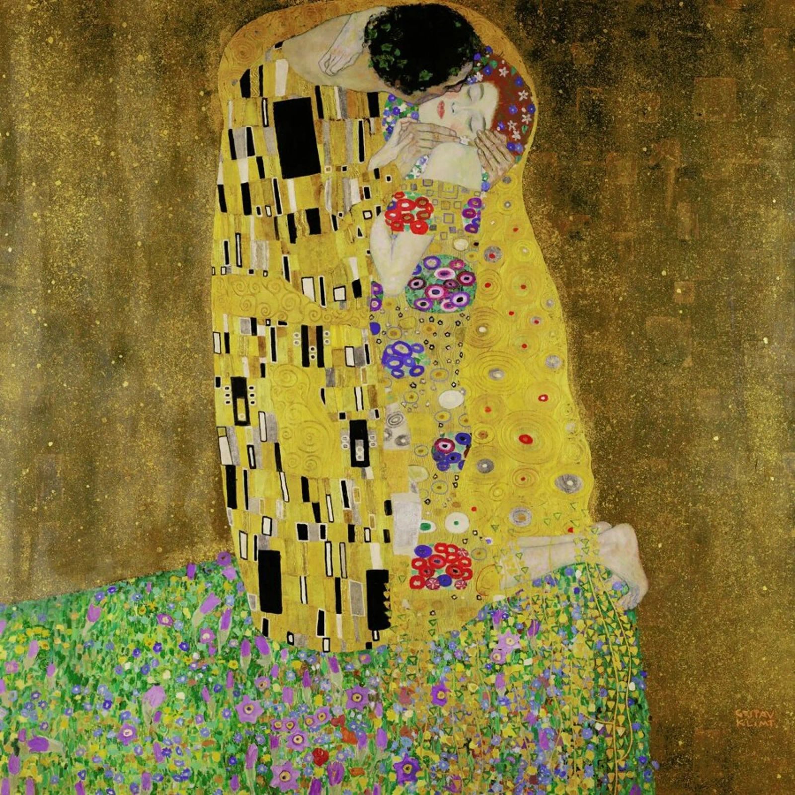 Klimt - The Kiss pannello forex da ARTOTHEK