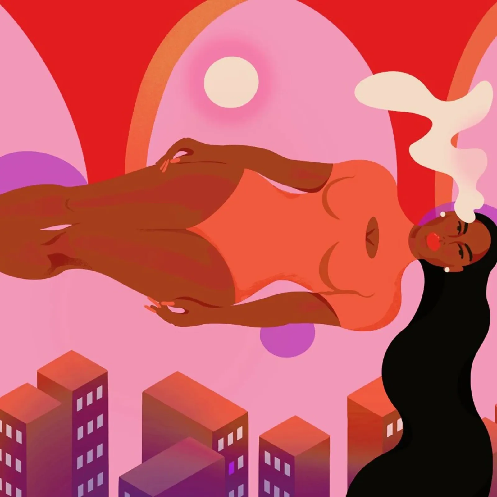 Dreams poster con telaio in alluminio da Kika illu
