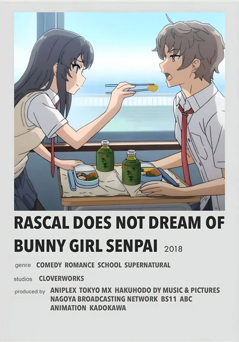 RASCAL DOES NOT DREAM OF BUNNY GIRL SENPAI 2018 pellicola backlit da Totoya
