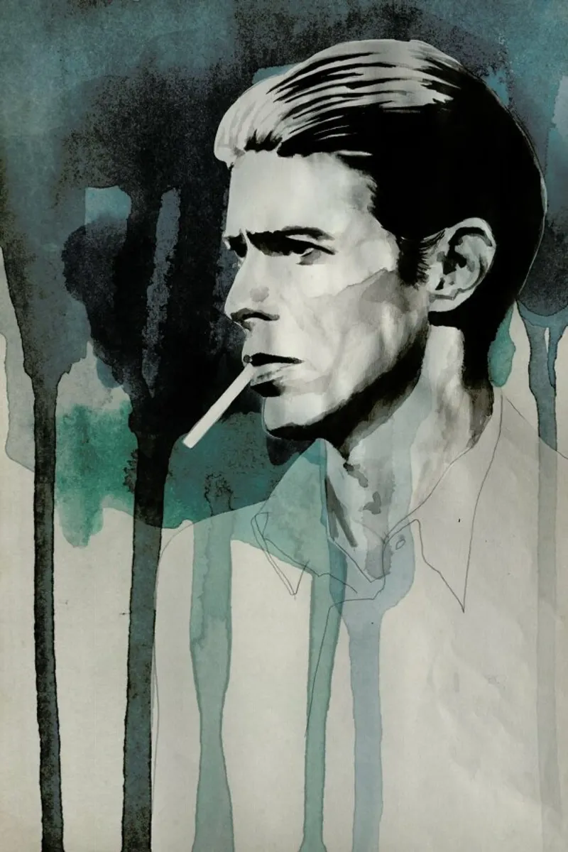 David Bowie carta hahnemühle da David Diehl