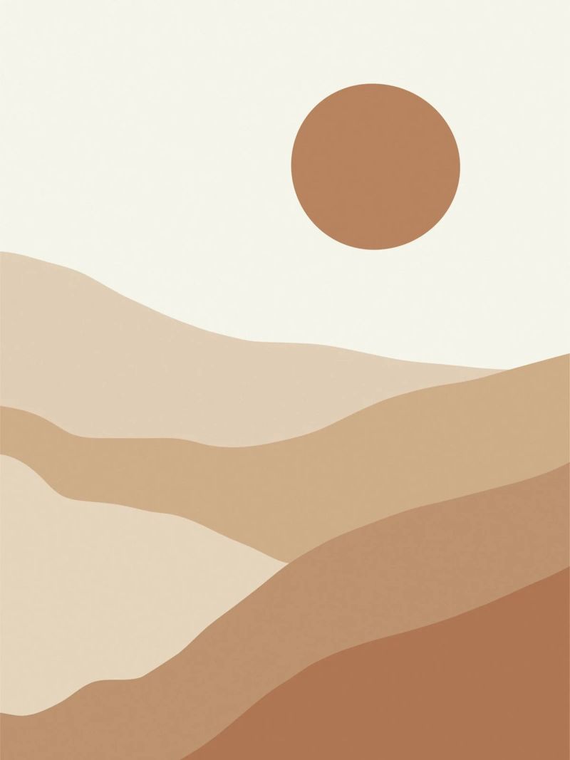 Desert Sun Poster von treechild