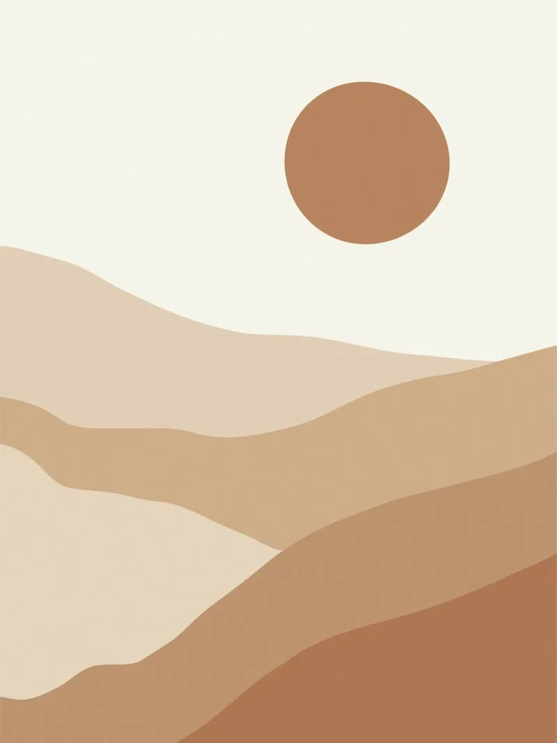 Desert Sun acrylic glass by treechild