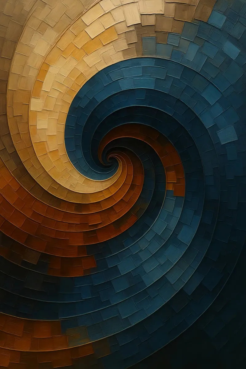 Abstract Spiral Painting pellicola backlit da Indah Creative